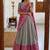  Grey Traditional Lehenga Choli Set Featuring Intricate Purple and Gold Zari Detailing