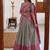  Grey Traditional Lehenga Choli Set Featuring Intricate Purple and Gold Zari Detailing