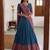  Royal Blue Traditional Lehenga Choli Set Featuring Intricate Purple and Gold Zari Detailing