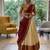 beige cotton silk plain traditional lehenga-choli