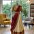 beige cotton silk plain traditional lehenga-choli