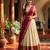 beige cotton silk plain traditional lehenga-choli