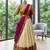 beige cotton silk plain traditional lehenga-choli