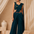 Women’s Designer Star Georgette Ready-to-Wear Palazzo Saree with Sequence Embroidered Stitched Blouse.