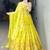 yellow chinon embroidered traditional lehenga-choli
