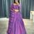 purple georgette stripes print fashion lehenga-choli with free size upto 44