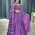 purple georgette stripes print fashion lehenga-choli with free size upto 44