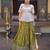 green jacquard embroidered traditional lehenga-choli