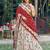white art silk floral printed navratri lehenga choli
