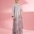 Dull pink georgette sharara cape set with thread and sequin work