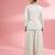 Ivory  georgette sharara  set with thread and sequin work