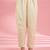 Light beige  katan silk hand embroidered kurta set