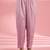 Pink  katan silk hand embroidered kurta set