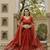 Rust vichitra silk lehenga choli