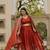 Rust vichitra silk lehenga choli