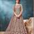CORDING WORK MAUVE NET GOWN 