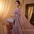 Light Lavender Color Beeds And Cut work Silk Blend Saree