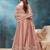 PEACH CORDING WORK HEAVY NET GOWN 