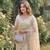 White Color Beeds And Cut work Silk Blend Saree