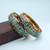 Light green color meenakari bangle pair stylish look