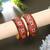 Red color hand painted meenakari bangle pair