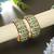Light green color meenakari bangle pair festive look
