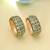 Light green color meenakari bangle pair festive look