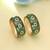 Green color hand painted meenakari bangle pair design