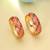 Orange & brown hand painted meenakari bangle pair