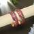 Rani & grey color hand painted meenakari bangle pair