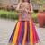 Multicolor Gamathi Mirror Work Pure Cotton Navratri Lehenga Choli with Blouse