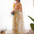 Yellow Color Printed Work Chiffon Saree