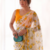 Yellow Color Printed Work Chiffon Saree