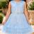  Girls Shimmer Tiered Sequinned Knit Fit & Flare Party Dress