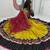 Mustard Yellow & Black Embroidery Thread & Sequence Work Rayon Cotton Navratri Lehenga Choli with Dupatta