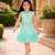 Girls Shimmer Tiered Sequinned Knit Fit & Flare Party Dress