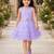 Girls Shimmer Tiered Sequinned Knit Fit & Flare Party Dress