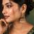 Red & green color meenakari earrings ethnic finish