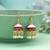 White color meenakari earrings elegant ethnic design
