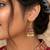 Maroon & green color mint meena earrings handmade