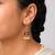 Black color mint meena earrings traditional design
