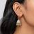 Firozi color mint meena earrings ethnic fashion look