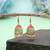 Pista green color mint meena earrings festive design