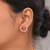 Rani color meenakari earrings handmade ethnic design