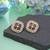 Blue color meenakari earrings festive wear style