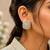 Sky blue color meenakari earrings designer appeal