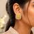 Yellow color meenakari earrings ethnic handmade style