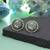 Grey color meenakari earrings modern ethnic look