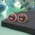 Black color meenakari earrings fashion jewelry design