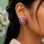 Pink color meenakari earrings traditional handmade look